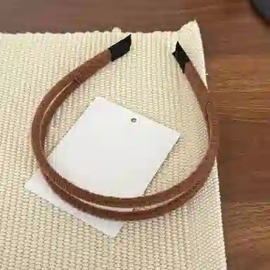 蒙妮 复古港风双股高颅顶 树脂/毛线 发箍 女款