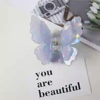 蒙妮 超仙炫彩蝴蝶 亚克力 发夹 女款