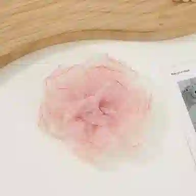 蒙妮 森系温柔风氛围感山茶花 布料 发夹 女款