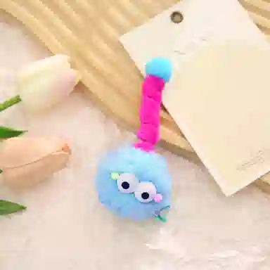 蒙妮 卡通小煤球趣味 毛绒 发夹 女款