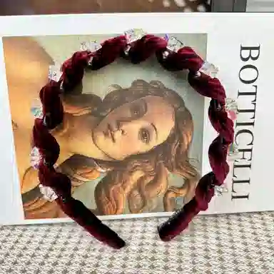 蒙妮 轻奢发饰 丝绒 发箍 男女同款情侣款