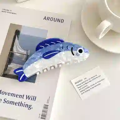 蒙妮 个性创意沙丁鱼抓夹小众设计 亚克力 发夹 女款