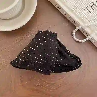 蒙妮 法式赫本风波点气质三角抓夹 亚克力 发夹 女款