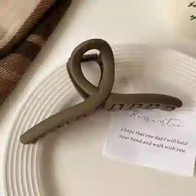 蒙妮 高级感雾面磨砂抓夹 亚克力 发夹 男女同款情侣款