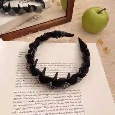 蒙妮 洋气时尚高颅顶 布艺 发箍 女款