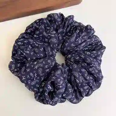 蒙妮 韩版简约时尚腰果花超大号大肠圈 布艺 发圈/头绳 女款