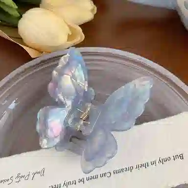 蒙妮 超仙炫彩蝴蝶 亚克力 发夹 女款