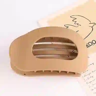 蒙妮 鲍鱼弧形大号抓夹 树脂 发夹 女款