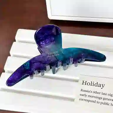 蒙妮 高级感轻奢晕染大号抓夹 醋酸 发夹 女款