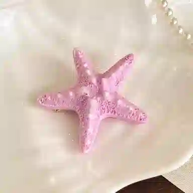 蒙妮 甜美仿真海星小清新鸭嘴夹 亚克力/合金 发夹 女款