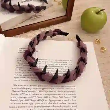 蒙妮 洋气时尚高颅顶 布艺 发箍 女款