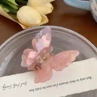 蒙妮 超仙炫彩蝴蝶 亚克力 发夹 女款