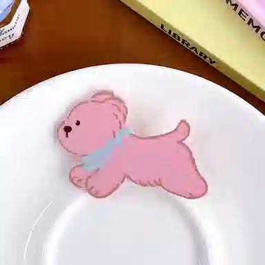 蒙妮 超萌可爱卡通小狗少女心刘海夹 亚克力 发夹 女款