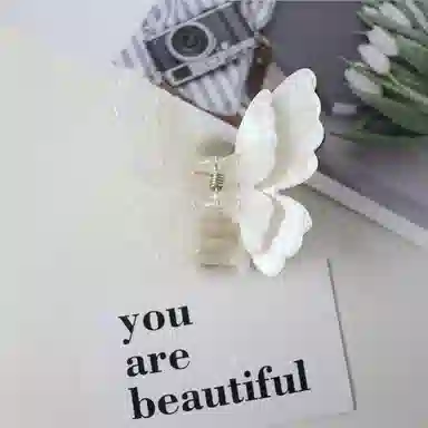 蒙妮 超仙炫彩蝴蝶 亚克力 发夹 女款