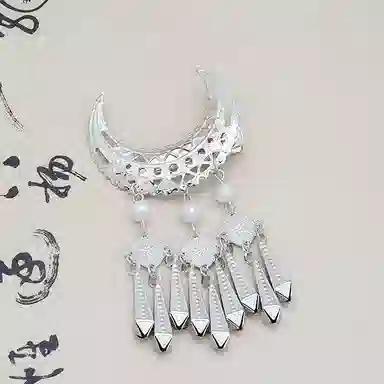 蒙妮 复古轻奢民族步摇流苏鸭嘴夹 合金 发夹 女款