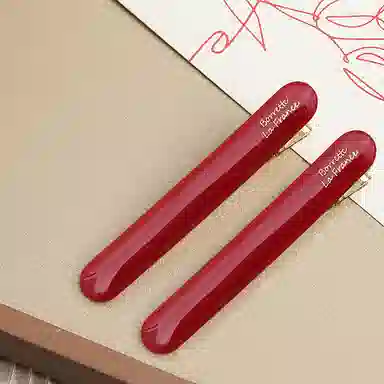 蒙妮 法式复古金标小法棍 醋酸 发夹 女款