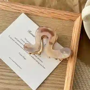 蒙妮 高级感简约几何 醋酸 发夹 女款