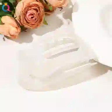 蒙妮 炫扁平弧形抓夹 亚克力 发夹 女款