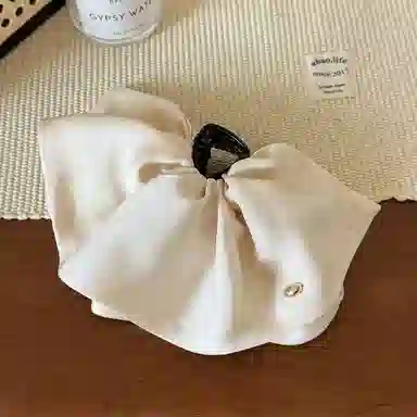 蒙妮 高级感气质双层缎面裙摆 树脂 发夹 女款