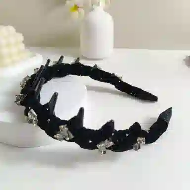 蒙妮 轻奢发饰 丝绒 发箍 男女同款情侣款