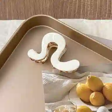 蒙妮 高级感简约几何 醋酸 发夹 女款