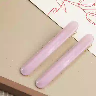 蒙妮 法式复古金标小法棍 醋酸 发夹 女款