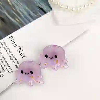 蒙妮 趣味卡通海洋生物抓夹 醋酸 发夹 女款