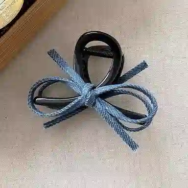 蒙妮 复古简约蝴蝶结抓夹 亚克力 发夹 女款