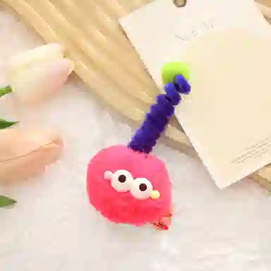 蒙妮 卡通小煤球趣味 毛绒 发夹 女款