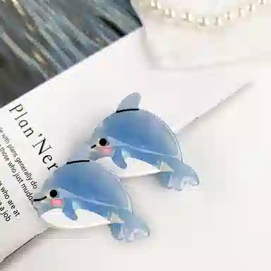 蒙妮 趣味卡通海洋生物抓夹 醋酸 发夹 女款