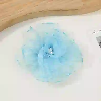 蒙妮 森系温柔风氛围感山茶花 布料 发夹 女款