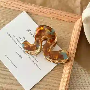 蒙妮 高级感简约几何 醋酸 发夹 女款