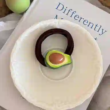 蒙妮 可爱水果橡皮筋头绳 树脂 发绳 男女同款情侣款