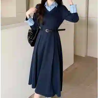 桴生 秋冬季节专属 高级感多风格舒适休闲长袖连衣裙 女