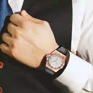 达梭 表带 欧米茄适用 鳄鱼皮材质 简约男女通用