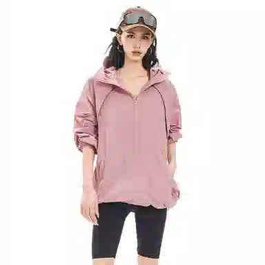 袋鼠 冰丝连帽衣中性风高品质轻薄凉感透气网眼户外运动拼接 凉感透气防晒防晒服 男女同款