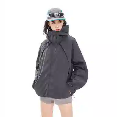 袋鼠 冰丝连帽衣中性风高品质轻薄凉感透气网眼户外运动拼接 凉感透气防晒防晒服 男女同款