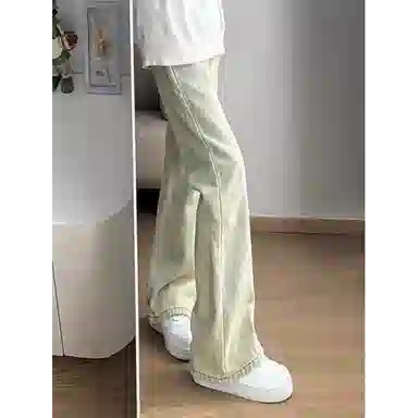 悍戈 美式高街修身百搭直筒牛仔裤 男女同款