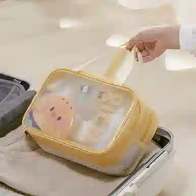 吉圣瑞 洗漱化妆包 多功能大容量便携旅游出差防水健身游泳洗澡双层收纳袋 高颜值收纳包洗漱包