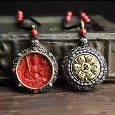 日向晚 生肖顺利 八大守护  十二生肖守护神 福禄吉祥 朱砂 吊坠 男女同款情侣款