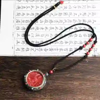 日向晚 生肖顺利 八大守护  十二生肖守护神 福禄吉祥 朱砂 吊坠 男女同款情侣款