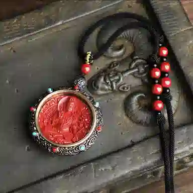 日向晚 生肖顺利 八大守护  十二生肖守护神 福禄吉祥 朱砂 吊坠 男女同款情侣款