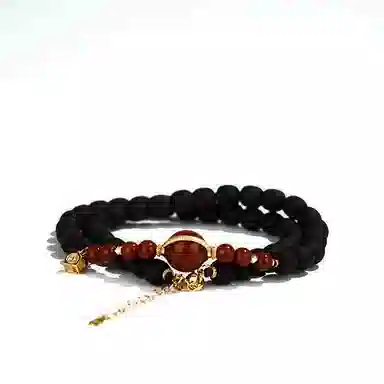 【臻品.文创】 日向晚 新中式国潮复古民族风单圈绕指柔 福气满满 多财多福 降真香 手串 男女同款情侣款