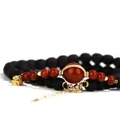 【臻品.文创】 日向晚 新中式国潮复古民族风单圈绕指柔 福气满满 多财多福 降真香 手串 男女同款情侣款