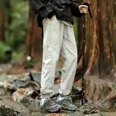 兰缪 基础款纯色宽松系带直筒垂感日常户外运动穿搭休闲裤 男女同款