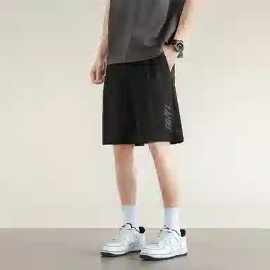 兰缪 日系纯色基础款简约美式复古日常亲肤百搭通勤舒适透气五分休闲短裤 男女同款