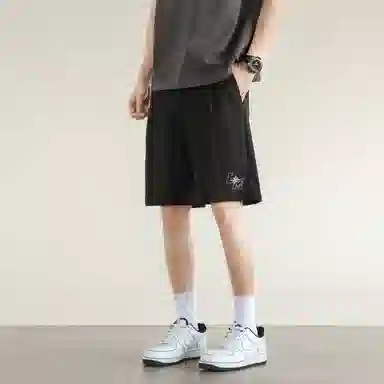 兰缪 日系简约轻薄宽松五分裤休闲短裤 男女同款