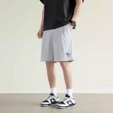 兰缪 日系简约轻薄宽松五分裤休闲短裤 男女同款