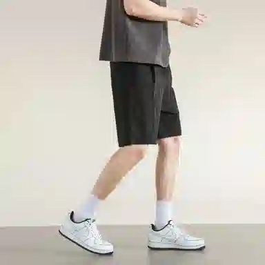 兰缪 日系简约轻薄宽松五分裤休闲短裤 男女同款