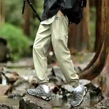 兰缪 基础款纯色宽松系带直筒垂感日常户外运动穿搭休闲裤 男女同款